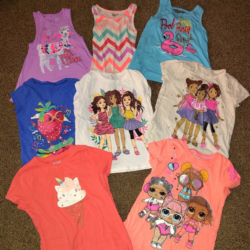 7/8 girls bundle summer clothes bundle